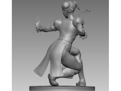 Chun Li Street Fighter 3D print model 3D Print Model