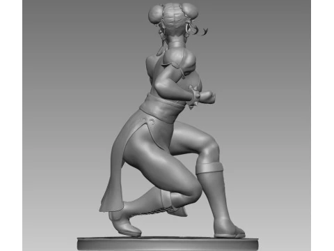 Chun Li Street Fighter 3D print model 3D Print Model