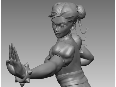 Chun Li Street Fighter 3D print model 3D printmodel