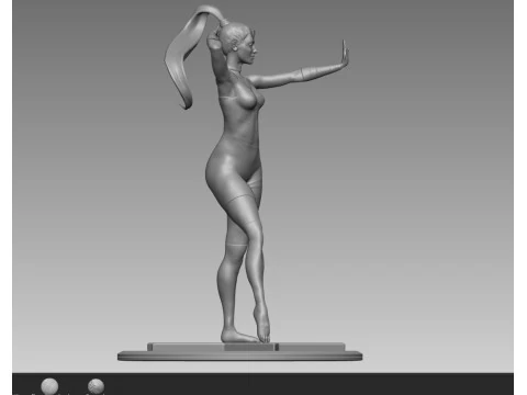 Dancer girl LaTeX 3D Print Model