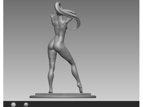 Dancer girl LaTeX 3D Druckmodell