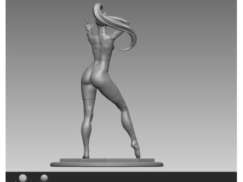 Dancer girl LaTeX 3D Print Model