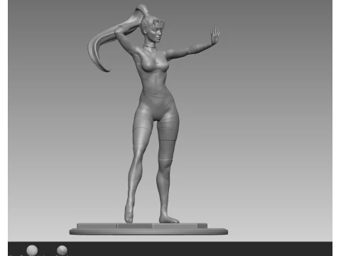Dancer girl LaTeX 3D Print Model