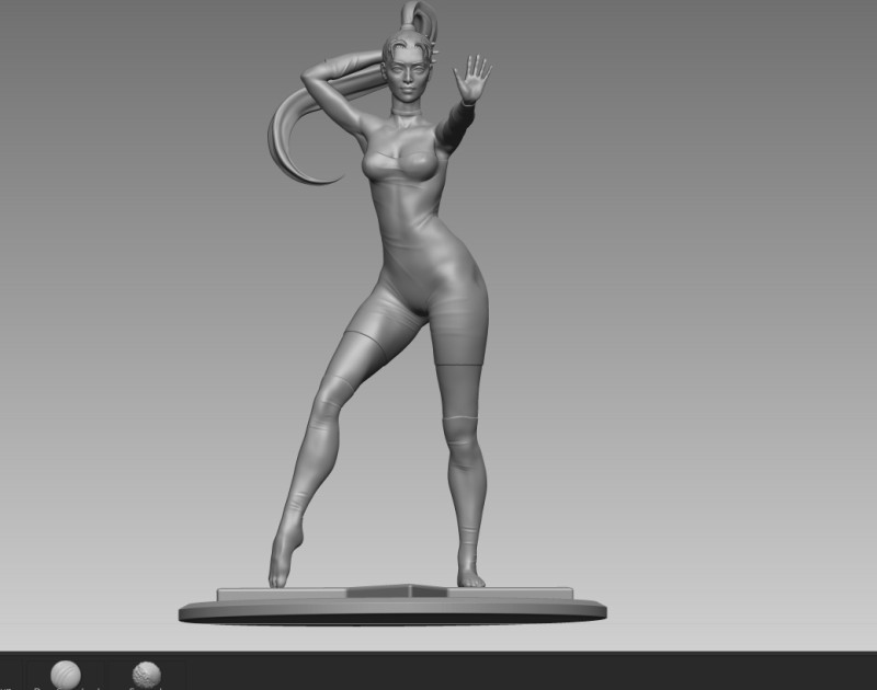 Dancer girl LaTeX 3D Druckmodell .c4d .max .obj .3ds .fbx .stl .blend 
