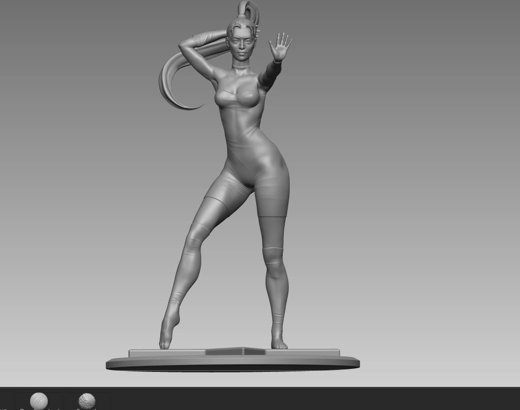 Dancer girl LaTeX 3D Print Model .c4d .max .obj .3ds .fbx .stl .blend