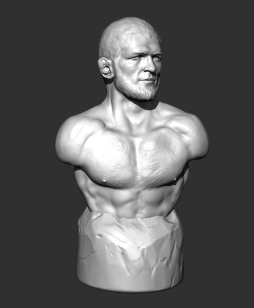 Khabib Nurmagomedov 3D Print Model .c4d .max .obj .3ds .fbx .stl .blend 