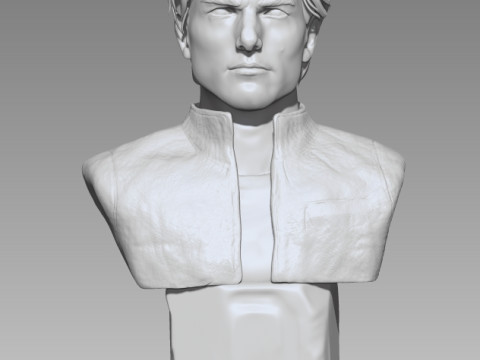 Tom Cruise 3d sculpture bust for print 3Dプリントモデル