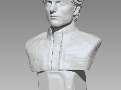Tom Cruise 3d sculpture bust for print 3D Druckmodell