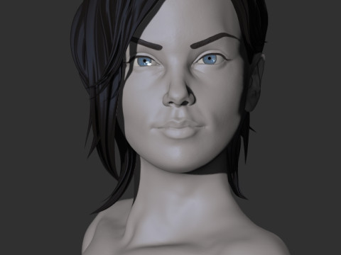 Charlize Theron 3Dプリントモデル
