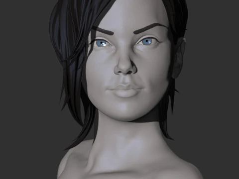 シャーリーズ・セロン 3Dプリントモデル