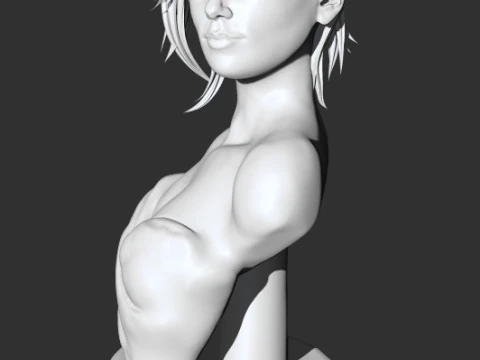 Charlize Theron 3D Print Model