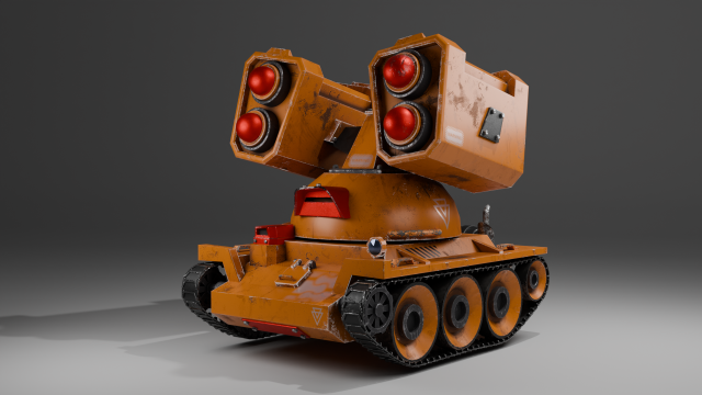 Stylized tank Modelo 3D .c4d .max .obj .3ds .fbx .stl .blend 