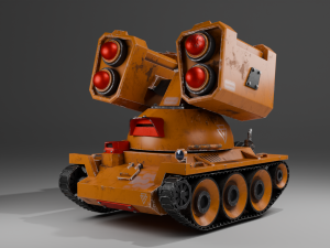Stylized tank 3D Model