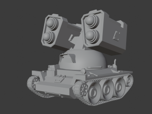 Stylized tank Modelo 3D