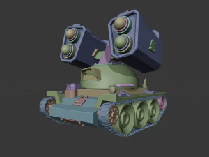 Stylized tank 3D Model