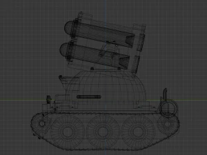 Stylized tank 3D Model