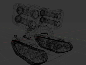 Stylized tank 3D Model