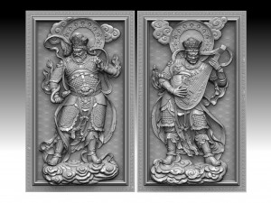Four Heavenly Kings Model 3D print model 3D Model