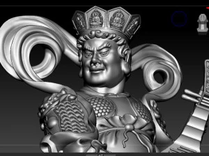 Escultura dos Quatro Reis Celestiais modelo de impress&atilde;o 3D Modelo 3D