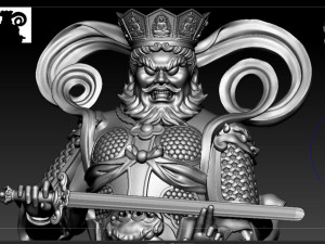 Sculpture of the Four Heavenly Kings 3D print model 3Dモデル