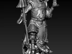 Escultura dos Quatro Reis Celestiais modelo de impress&atilde;o 3D Modelo 3D