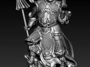 Escultura dos Quatro Reis Celestiais modelo de impress&atilde;o 3D Modelo 3D