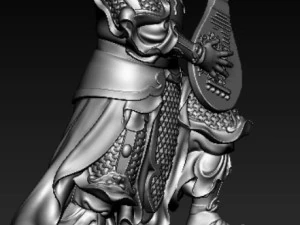 Escultura dos Quatro Reis Celestiais modelo de impress&atilde;o 3D Modelo 3D