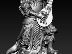 Escultura dos Quatro Reis Celestiais modelo de impress&atilde;o 3D Modelo 3D