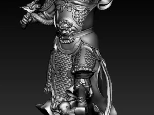 Escultura dos Quatro Reis Celestiais modelo de impress&atilde;o 3D Modelo 3D