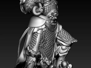 Escultura dos Quatro Reis Celestiais modelo de impress&atilde;o 3D Modelo 3D