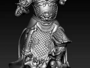 Escultura dos Quatro Reis Celestiais modelo de impress&atilde;o 3D Modelo 3D