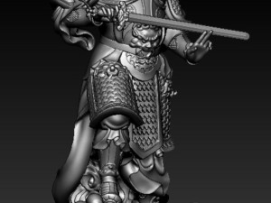 Sculpture of the Four Heavenly Kings 3D print model 3Dモデル