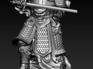 Sculpture of the Four Heavenly Kings 3D print model 3Dモデル