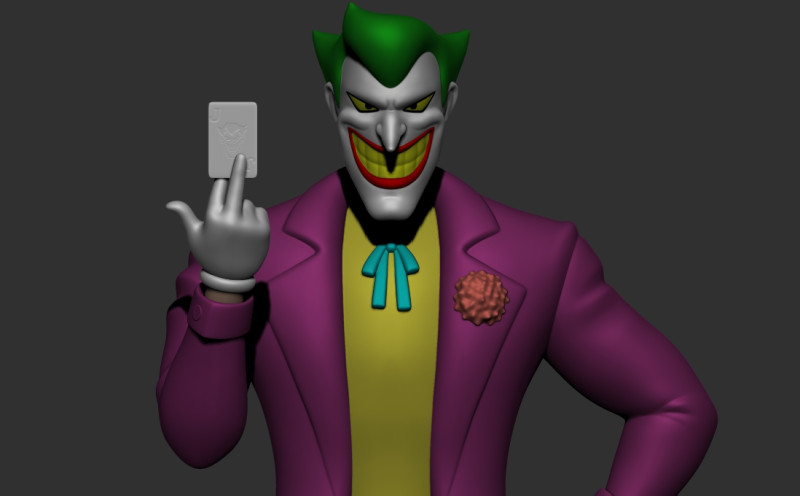 Joker Animated Modelo de impresión 3D .c4d .max .obj .3ds .fbx .stl .blend 