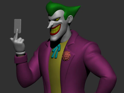 Joker Animated 3D Print Model