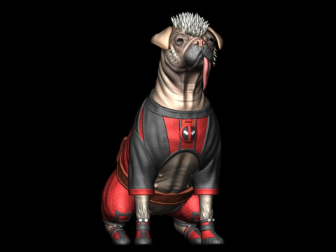 Dogpool 3Dプリントモデル