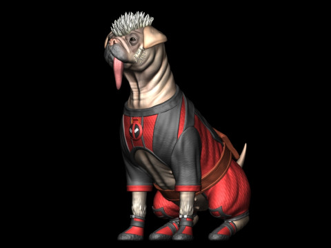 Dogpool 3Dプリントモデル
