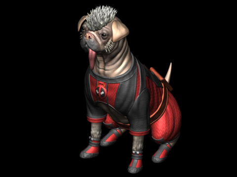 Dogpool 3Dプリントモデル