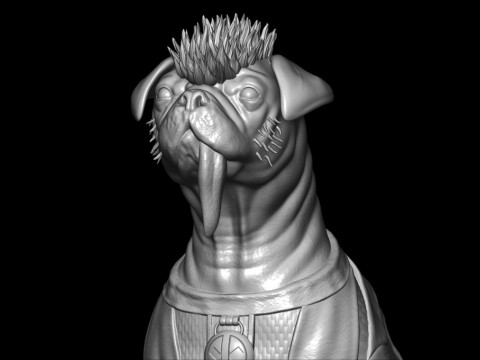 Dogpool 3Dプリントモデル
