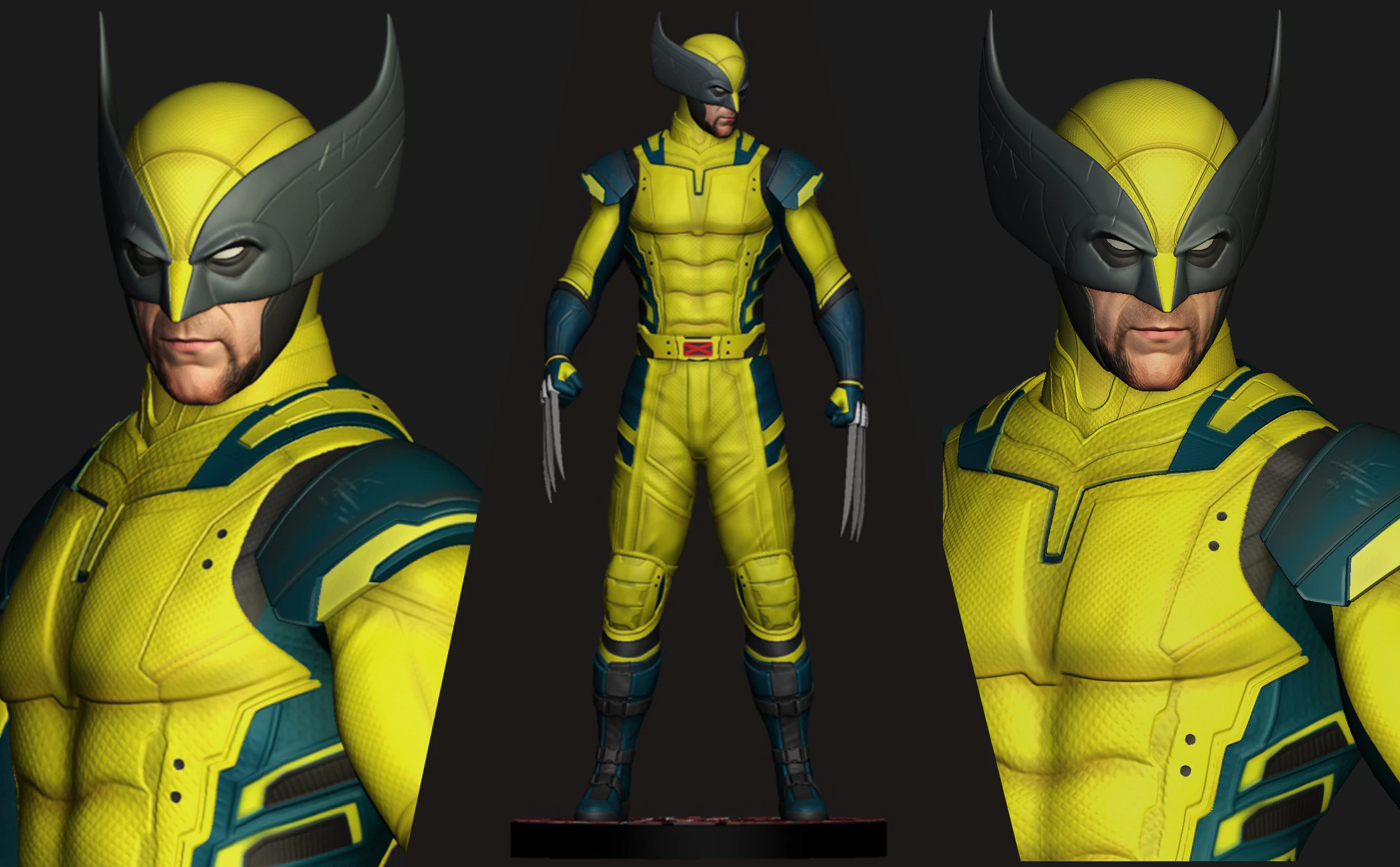 Росомаха UCM 3D Принт Модель .c4d .max .obj .3ds .fbx .stl .blend 