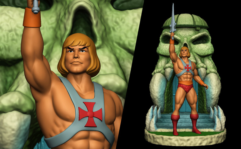 He-man 3D 打印模型 .c4d .max .obj .3ds .fbx .stl .blend 