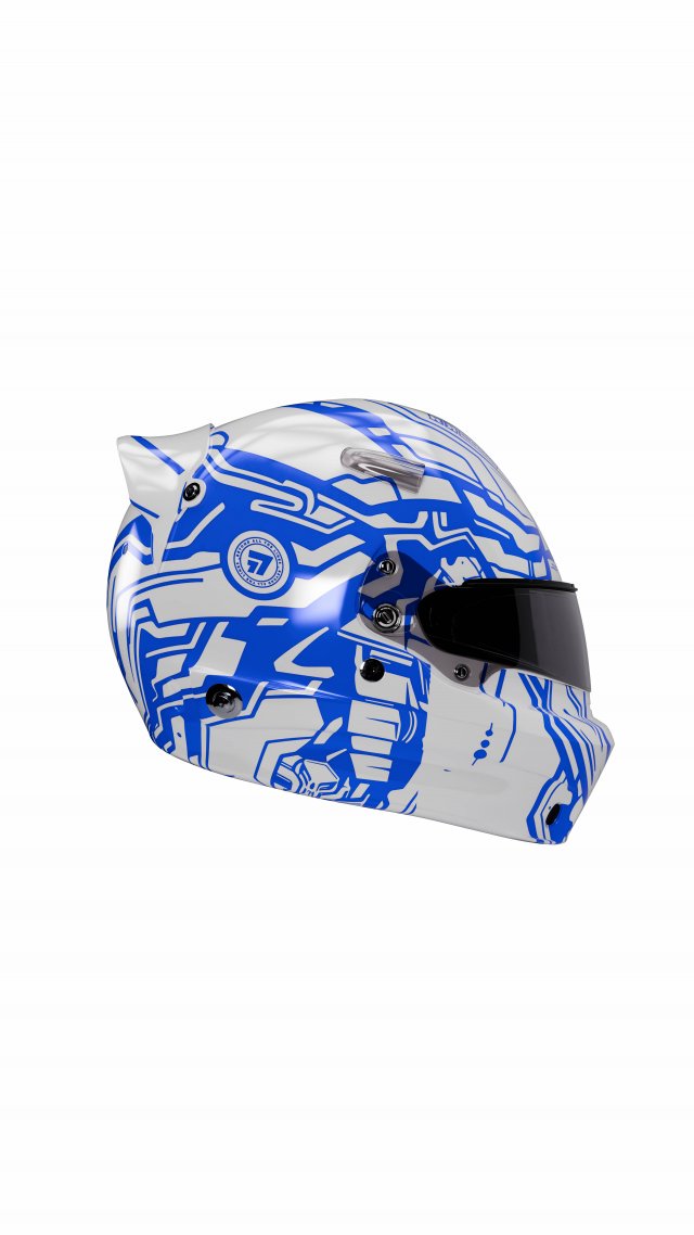 Formula1 Helmet - Exclusive RONIN Style Included Modelo 3D .c4d .max .obj .3ds .fbx .stl .blend 