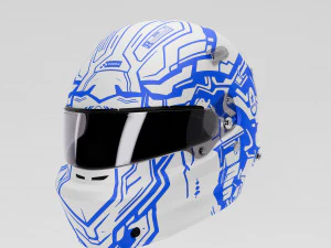 Formula1 Helmet - Exclusive RONIN Style Included 3D Model