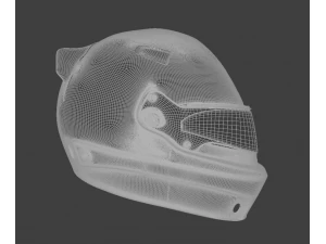 Formula1 Helmet - Exclusive RONIN Style Included 3D Model