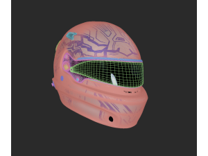 Formula1 Helmet - Exclusive RONIN Style Included Modelo 3D