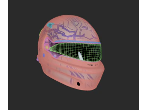 Formula1 Helmet - Exclusive RONIN Style Included 3D Model