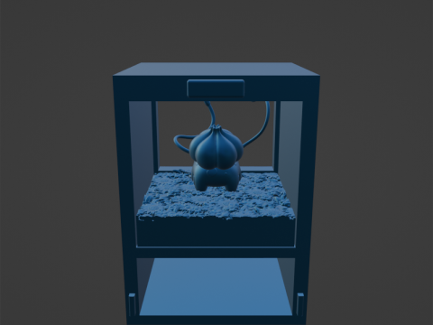 0001 Pokemon Bulbasaur Custom Diorama Display 3D Druckmodell