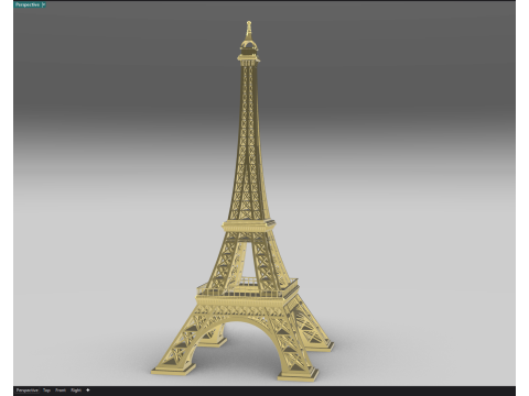 Eiffel Tower High Detailed 3D Model
