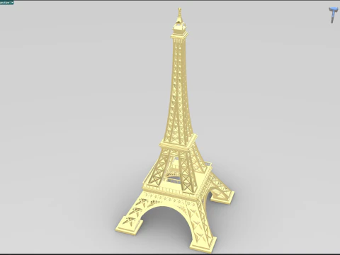 Eiffel Tower High Detailed 3D Model