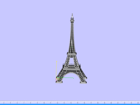 Eiffel Tower High Detailed Model 3D